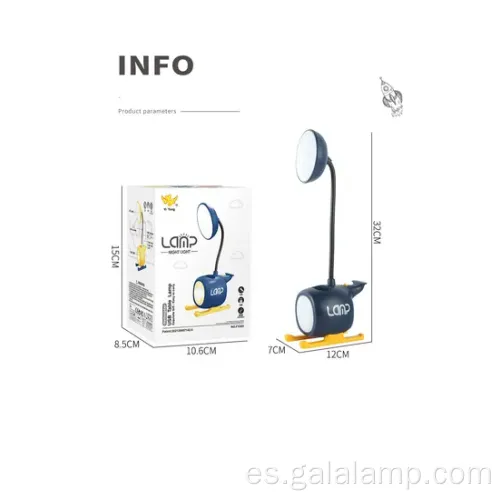 Lámpara de estudio recargable para protección ocular y aprendizaje